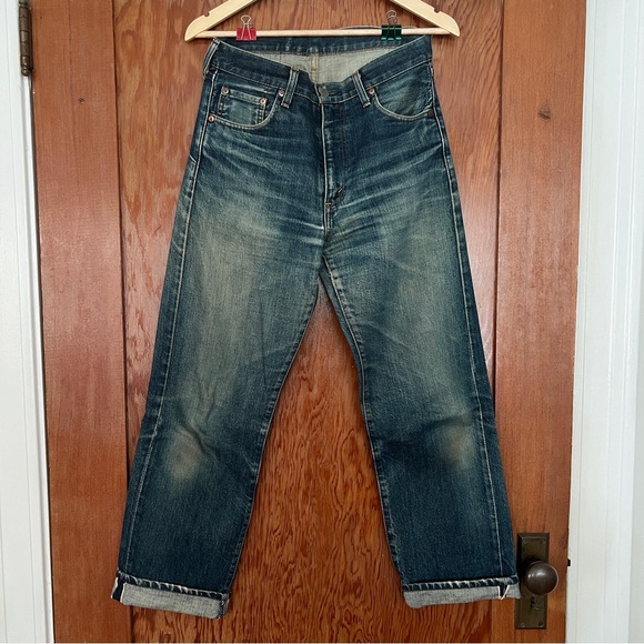 Levi's Other - Vintage Levi’s 502xx 90s Japanese Selvedge Distressed Big E denim jeans.